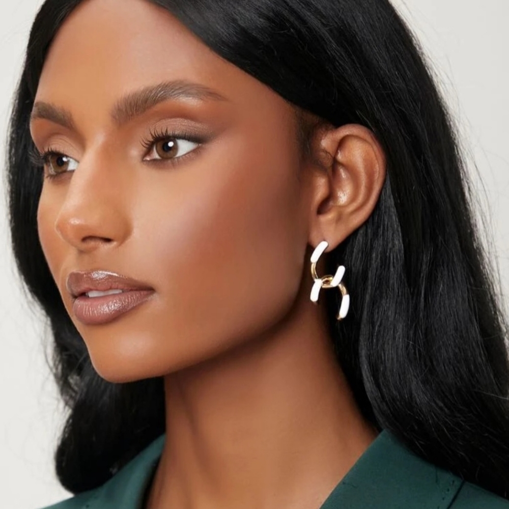 Two tone Earrings